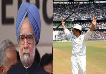 pm calls tendulkar congratulates him for glittering career