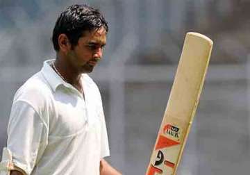 parthiv misses double ton gujarat secure first innings lead