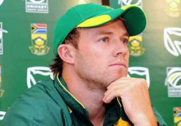 playing under pressure at home is unusual for us says de villiers