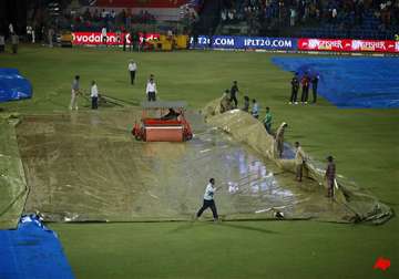 rcb vs csk tie called off after heavy downpour