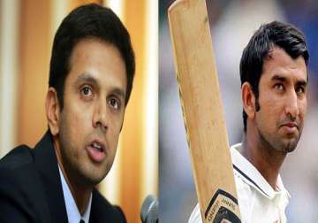 rahul dravid backs pujara to come good in odis.