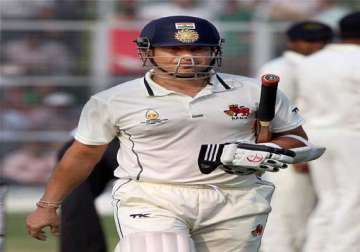 ranji trophy sachin regains form helps mumbai beat haryana by 4 wickets