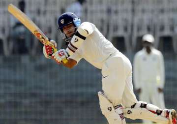 ranji final saxena hits double ton rajasthan 404 for 2 on day two