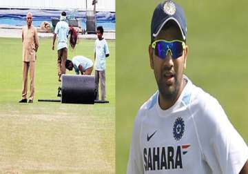 rohit sharma prevented from inspecting the pitch by eden curator