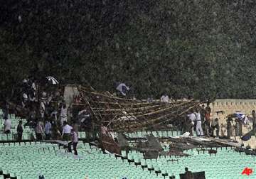 three injured as venue operations centre collapses at eden
