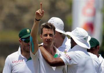 sl vs sa steyn morkel help south africa to 153 run victory against sri lanka