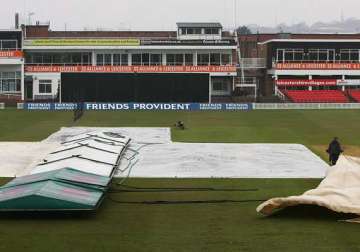 second day s play between india and leicestershire washed out