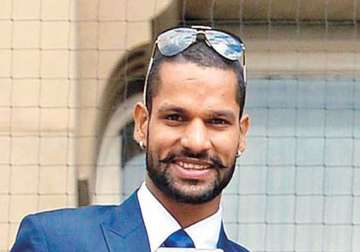 shikhar dhawan bats for canara bank