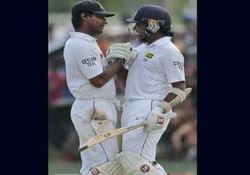 sangakkara jayawardene guide sri lanka to 252 2 at stump