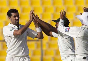 umar gul saeed ajmal skittle out lanka for 239 on day one