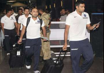 team india arrives in zimbabwe