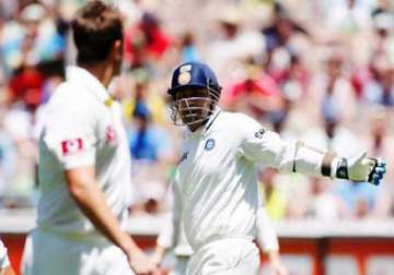 virender sehwag involved in an altercation with australian seamers