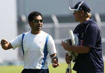 warne wishes tendulkar to reach 100th ton in first test