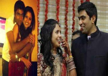 watch pics of ashwin spinning romance with his wife