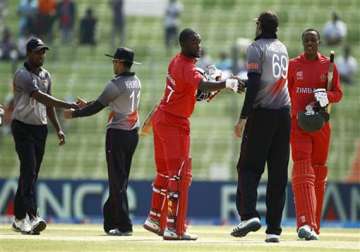world t20 zimbabwe thrash uae by five wickets