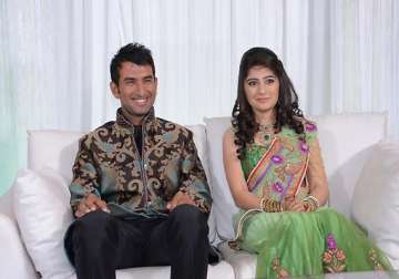 10 days after his engagement pujara strikes a maiden double ton