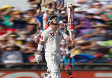 david warner strikes a hurricane ton after team india skittled out for 161