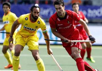 hockey world cup india concede last minute winner to belgium