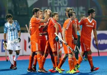 dutch punish argentina 3 0 in champions trophy