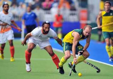 india lose 0 4 to australia in first hockey test