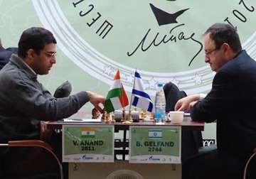 anand gelfand first game ends in a draw