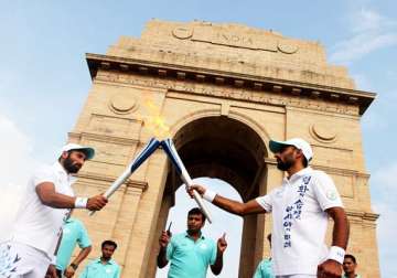 asian games torch relay flagged off in delhi