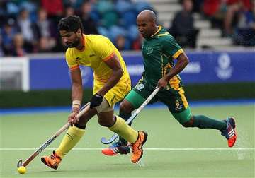 cwg 2014 india beat south africa 5 2 qualify for hockey semis