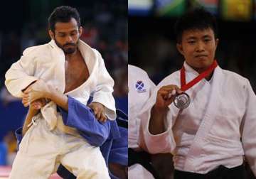 cwg 2014 indians navjot shushila win silver medals in judo