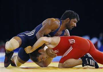 cwg 2014 yogeshwar wins fifth wrestling gold for india