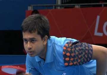 commonwealth tt ghosh sends india into second successive final