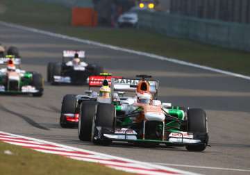 f1 grand prix force india score maiden points in china