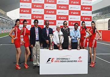 formula one indian grand prix trophy unveiled