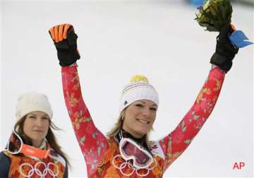 hoefl riesch wins 3rd olympic gold in super combined at sochi