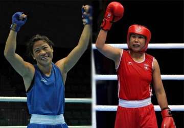 asian games mary kom in final sarita robbed of gold medal chance
