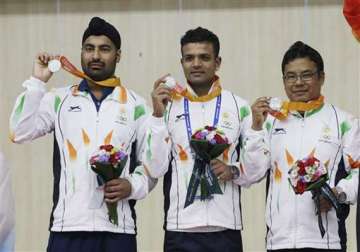 asian games indian men s team wins silver in 25m center fire pistol