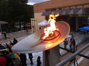 marathon flame lit for 32nd athens marathon