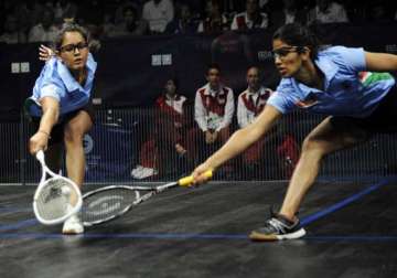 asian games pallikal faces chinappa in quarters of women s singles squash