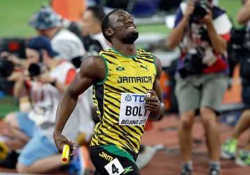 usain bolt wins world treble with relay gold