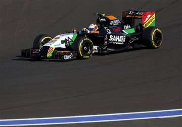 russian gp force india concedes 5th spot to mclaren