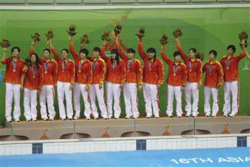 china funded indian team to win water polo gold