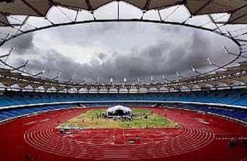 nehru stadium opens but swimmer trips on loose grill in talkatora