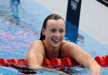 ledecky first woman to win three freestyle events