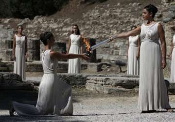 olympic flame for sochi games ready for relay