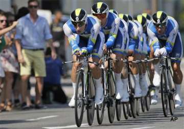 orica greenedge wins team time trial on stage 4