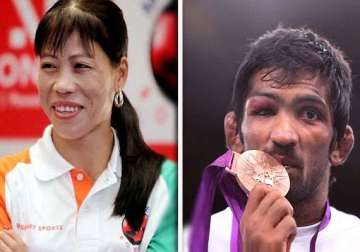 pm honours mary kom yogeshwar dutt