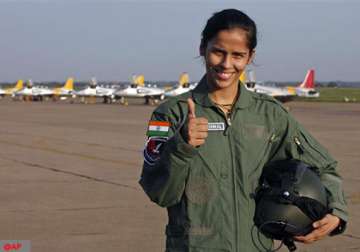 saina takes to sky in iaf aircraft