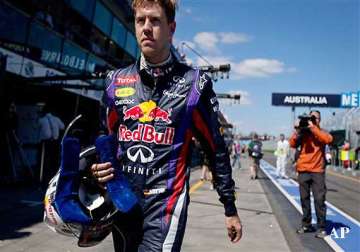 vettel fastest in practice for f1 australian gp