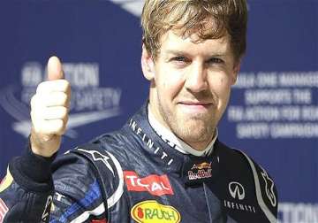 vettel takes pole position in f1 practice session