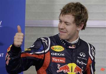 vettel takes pole at abu dhabi gp