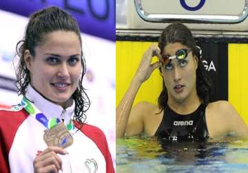 watch images of blue eye stunning swimmer zsuzsanna jakabos